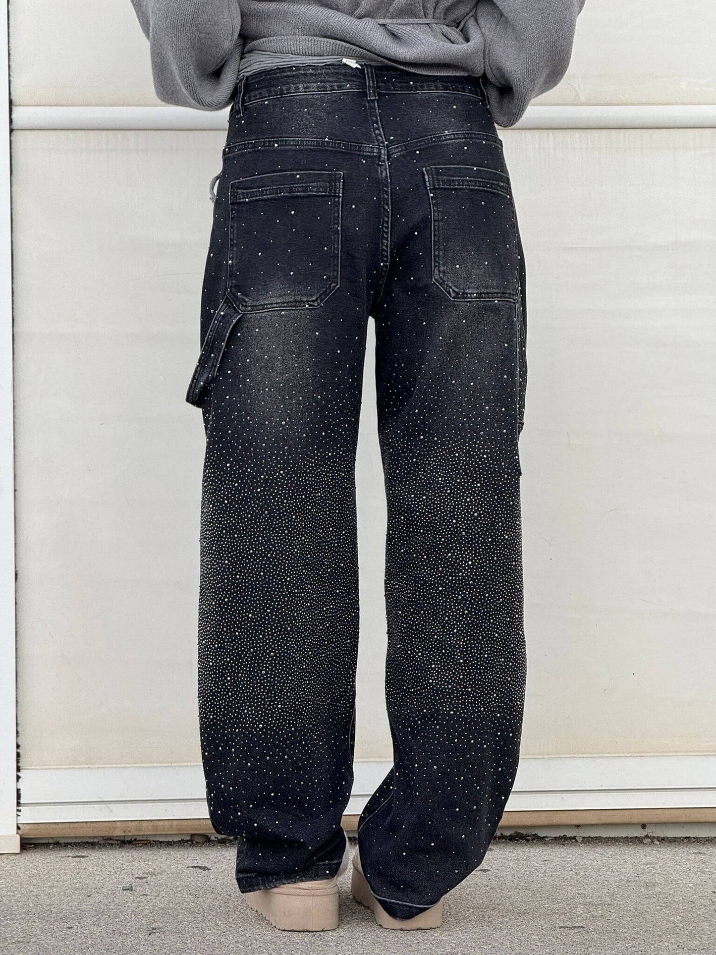 Jeans Balloon Carpenter con Brillo Chic
